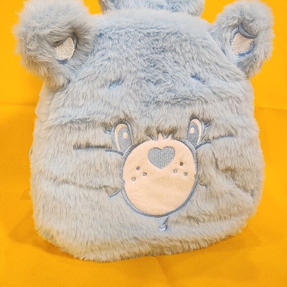 Care Bears Skinny Dip Blue Plush Furry Cosplay Mini Backpack Coin Bag Set main image 7